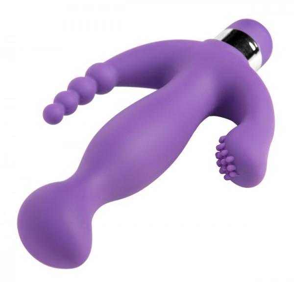Amethyst 7 Mode Triple Stimulation Vibe Purple | SexToy.com