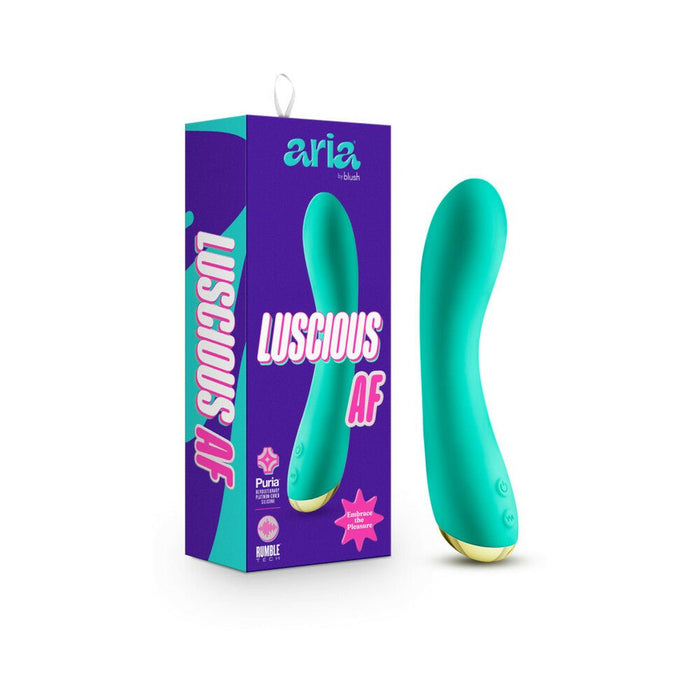 Aria Luscious Af G-spot Vibrator Teal - SexToy.com