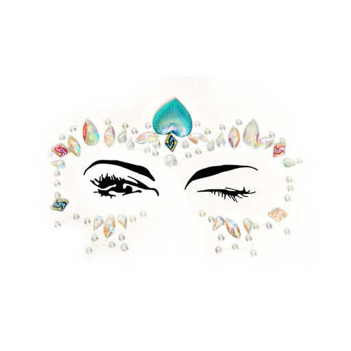 Ariel Adhesive Face Jewels Sticker (6pk) | SexToy.com