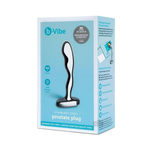 B-vibe Stainless Steel Prostate Plug - SexToy.com