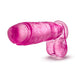 B Yours Plus Big N' Bulky 10.5 In. Dildo With Balls & Suction Cup Pink - SexToy.com