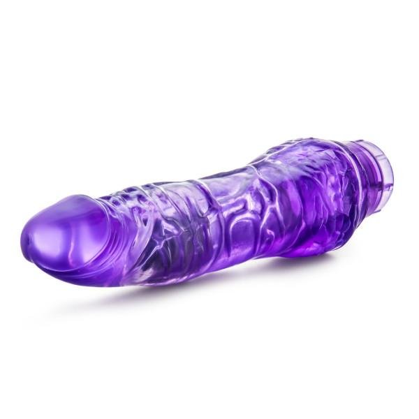 B Yours Vibe 7 Purple Realistic Vibrating Dildo | SexToy.com