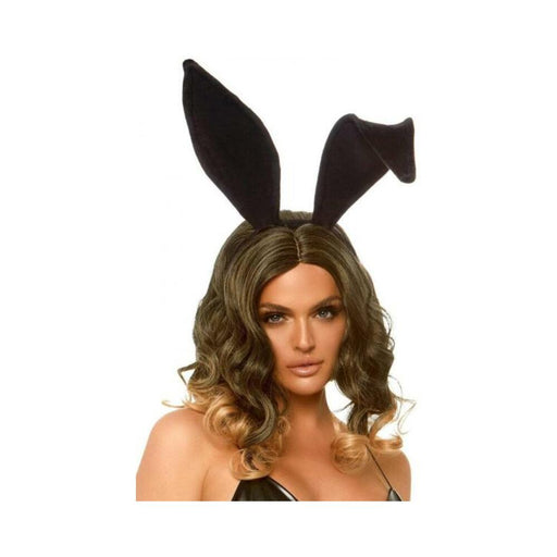 Bendable Velvet Bunny Ears Os Black - SexToy.com