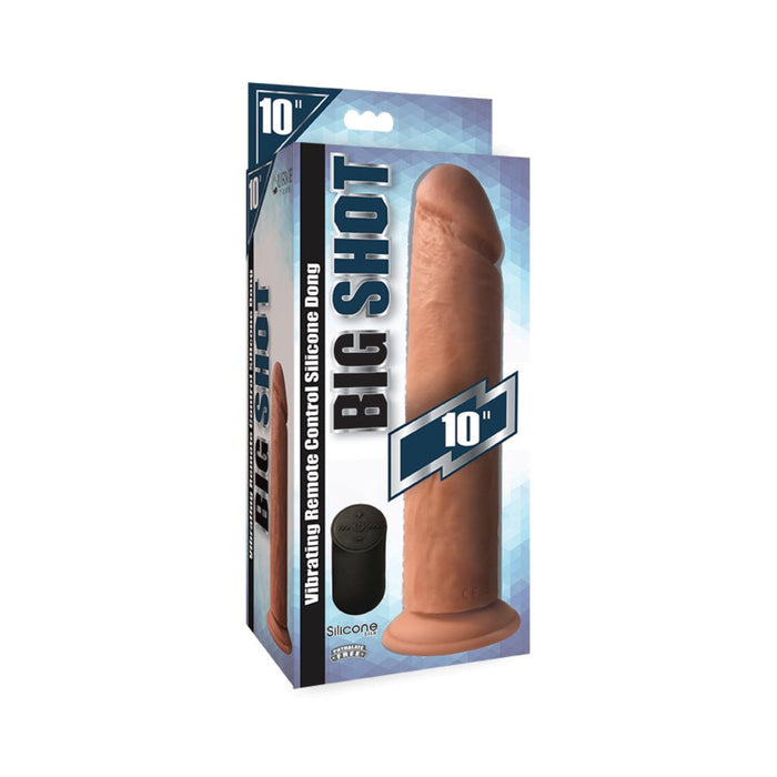 Big Shot Silicone Vibrating Dong Light 10in | SexToy.com