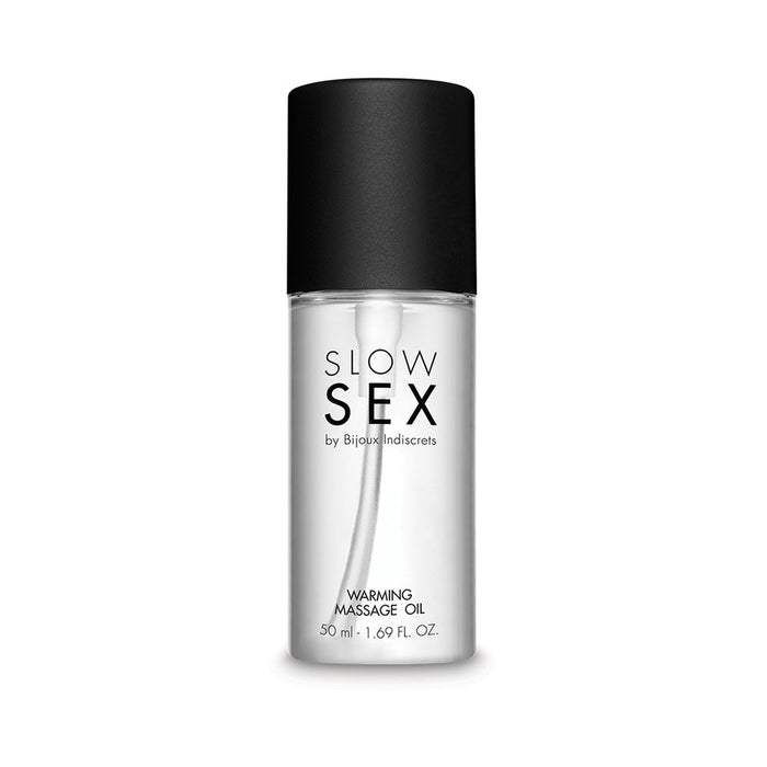 Bijoux Indiscrets Slow Sex Warming Massage Oil 1.69 Oz. - SexToy.com
