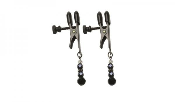 Black Beaded Clamps - Adjustable Broad Tip | SexToy.com