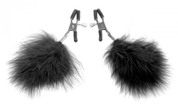 Black Feather Nipple Clamps | SexToy.com