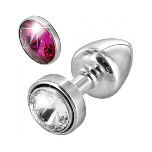 Bling Diogol Anni Butt Plug Magnetic Stone Clear Red - SexToy.com