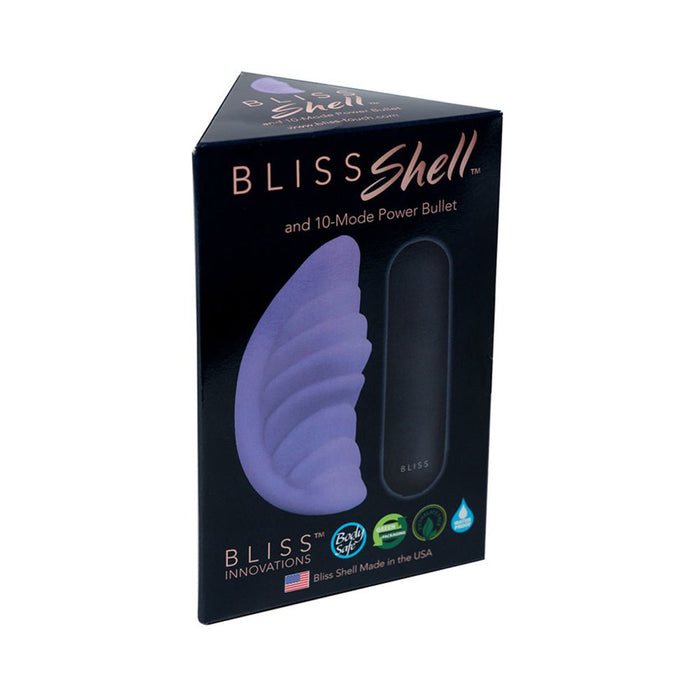 Bliss Shell With Rechargeable Bullet  Purple  10 Function  Waterproof | SexToy.com