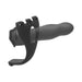 Body Extensions Hollow Slim Dong Strap-on 2-piece Set With Clitoral Vibrator Black - SexToy.com