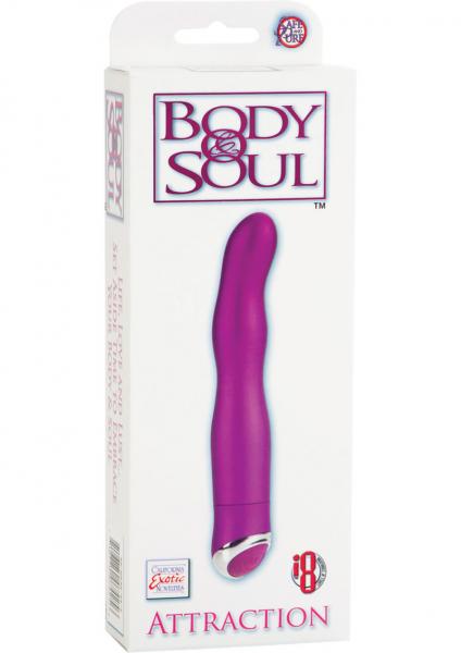 Body & Soul Attraction Satin Finish Massager Pink | SexToy.com