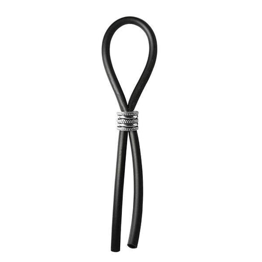 Bolo Lasso & Grooved Stainless Steel Slider Black | SexToy.com
