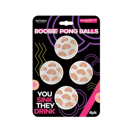 Boobie Beer Pong Balls 4-pack - SexToy.com
