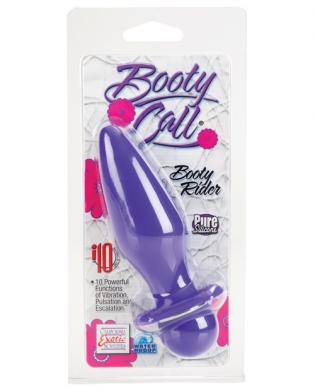 Booty Call Booty Rider Purple Vibrating Butt Plug | SexToy.com