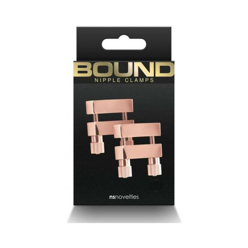 Bound Nipple Clamps V1 Rose Gold - SexToy.com