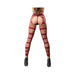 Burgundy Stripes  Crotchless Legging | SexToy.com