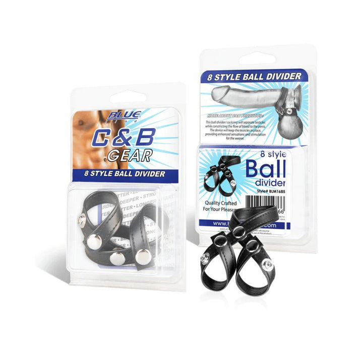 C & B Gear 8 Style Ball Divider Black - SexToy.com
