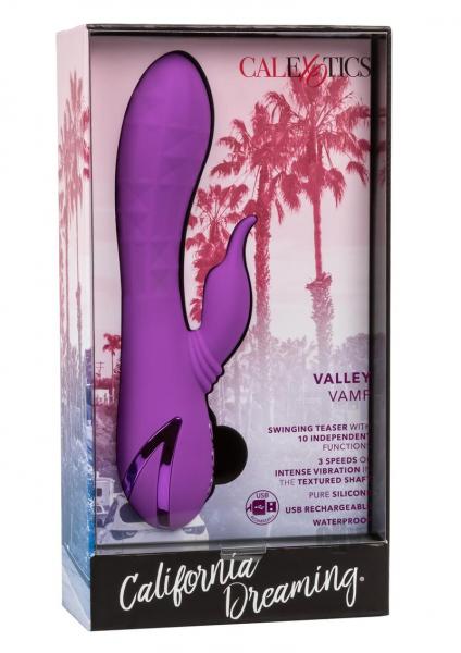 California Dreaming Valley Vamp Purple Rabbit Vibrator | SexToy.com