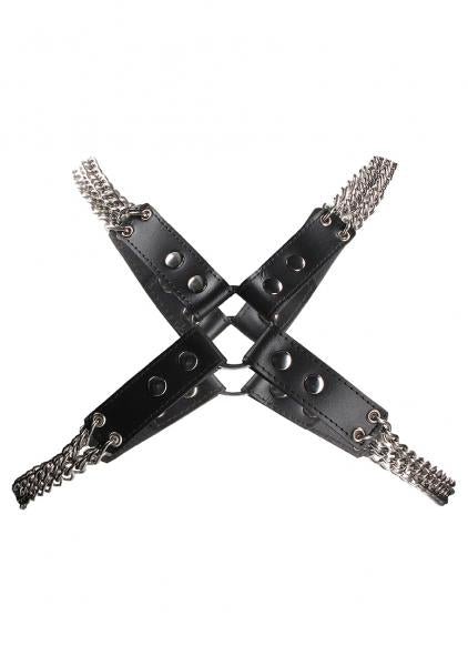 Chain And Chain Harness - Black | SexToy.com