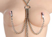 Chained Collar Nipple Clamps and Clitoris Clamps Set | SexToy.com