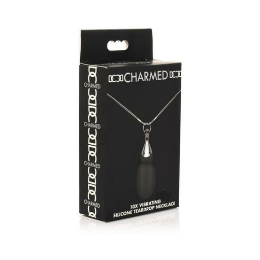 Charmed 10x Vibrating Silicone Teardrop Necklace - SexToy.com