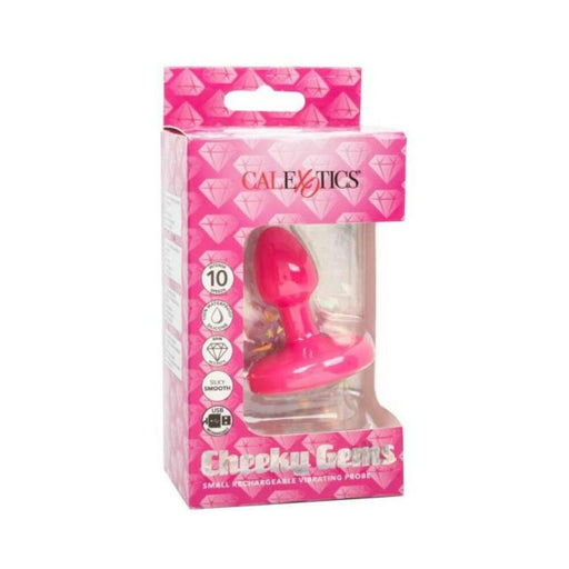 Cheeky Gems Small Rechargeable Vibrating Probe - Pink - SexToy.com