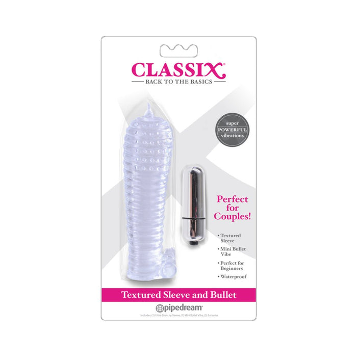 Classix Textured Sleeve & Bullet - SexToy.com