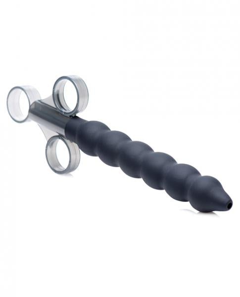 Clean Stream Silicone Beaded Lubricant Launcher Black | SexToy.com