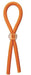Clincher Adjustable Rubber Cock Ring - Orange | SexToy.com
