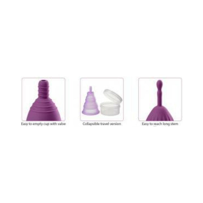 Cloud 9 Health & Wellness Reusable Menstrual Cups 3-pk W/bonus Travel Cup & Case - SexToy.com