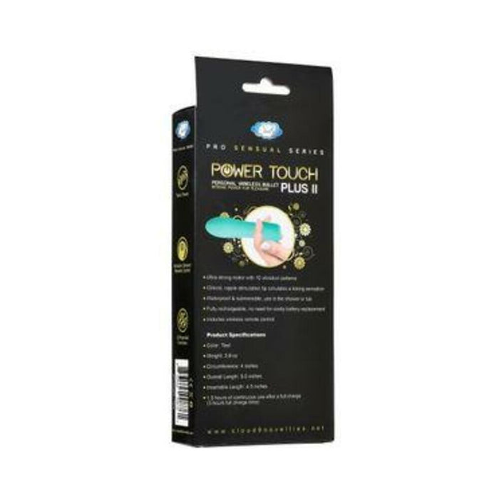 Cloud 9 Power Touch Plus Bullet Vibrator Teal - SexToy.com