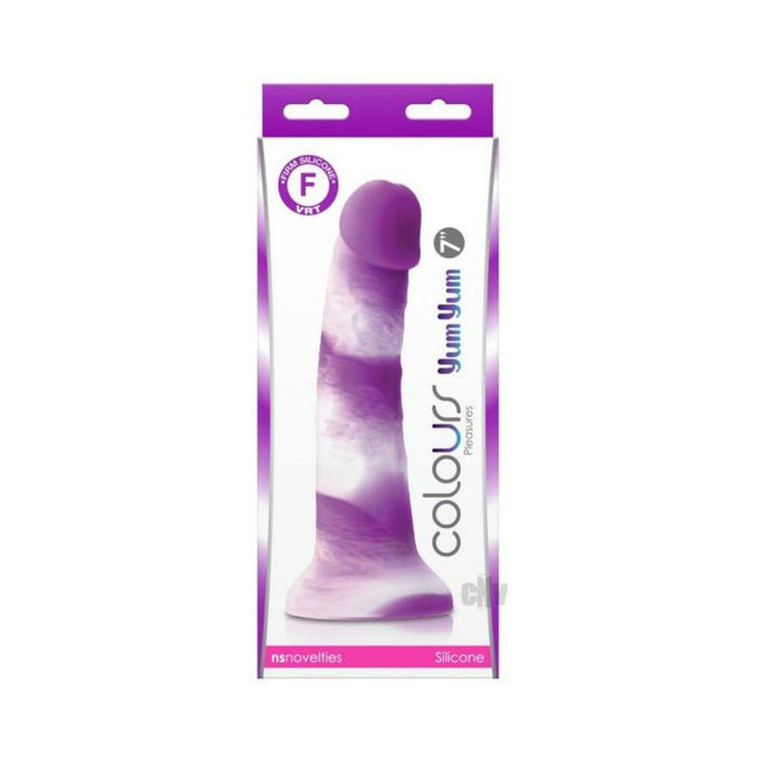 Colours Pleasures Yum Yum 7" Dildo - Purple | SexToy.com