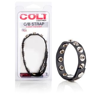 Colt 8 Snap Fastner Leather C Ring | SexToy.com