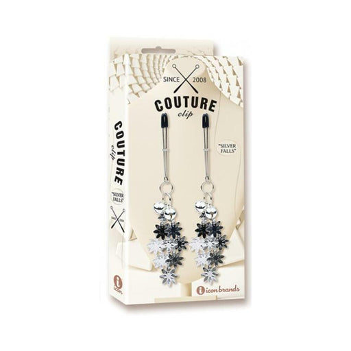 Couture Clips Luxury Nipple Clamps - Silver Falls - SexToy.com