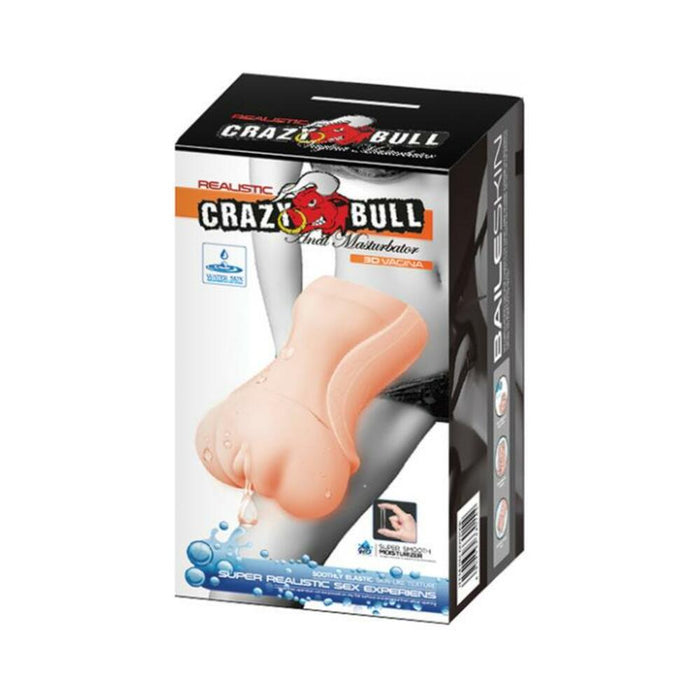 Crazy Bull Anal Closed End Sleeve 3D Vagina Stroker - SexToy.com