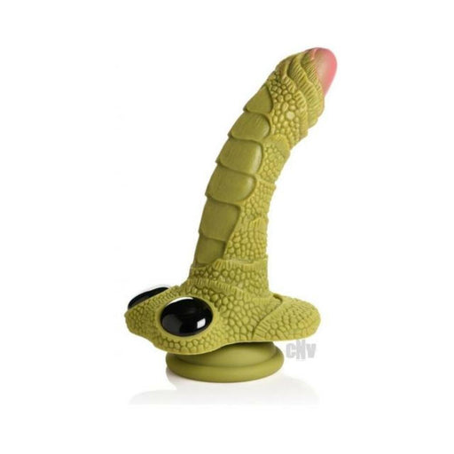 Creature Cocks Swamp Monster Scaly Silicone Dildo - Green - SexToy.com