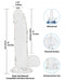 Crystal Addiction Dong 8 inches Clear | SexToy.com