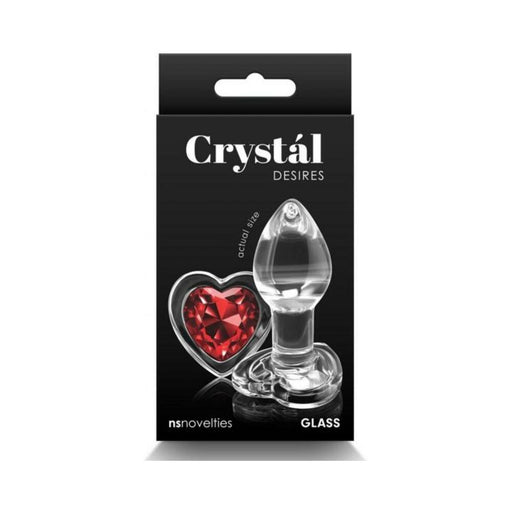 Crystal Desires Red Heart Small | SexToy.com