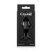 Crystal Gem Glass Anal Plug Black | SexToy.com