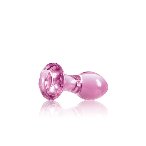 Crystal Gem Glass Anal Plug Pink | SexToy.com