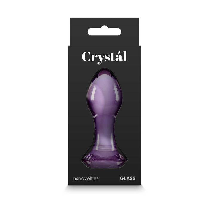 Crystal Gem Glass Anal Plug Purple | SexToy.com