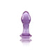 Crystal Gem Glass Anal Plug Purple | SexToy.com