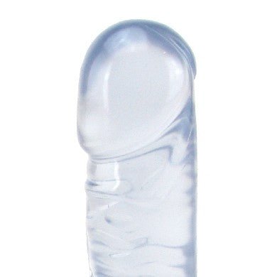 Crystal Jellies 8 Inch Classic Dildo in Clear | SexToy.com