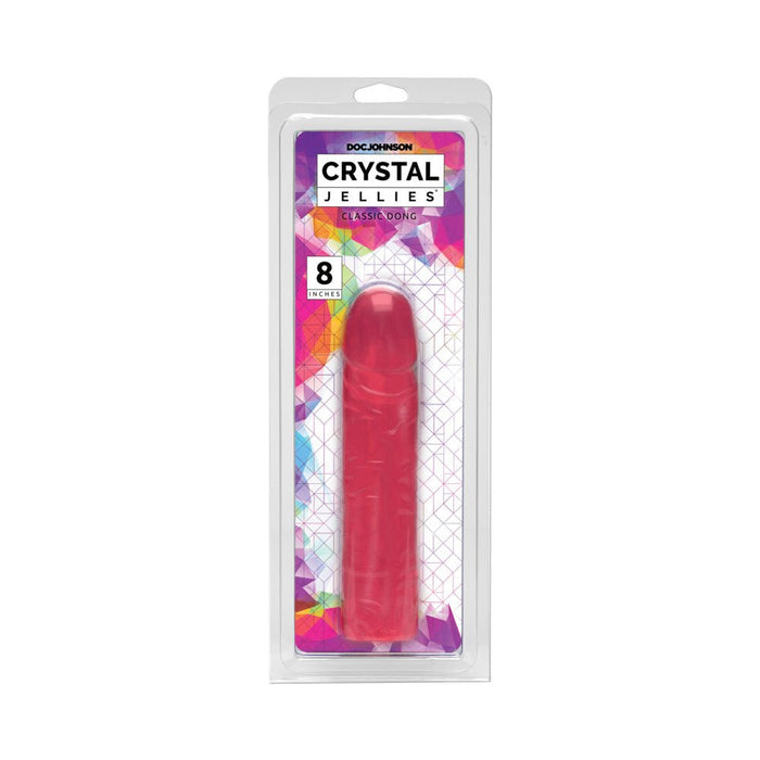 Crystal Jellies Classic Dong 8 Inch - Pink - SexToy.com