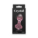 Crystal Rose Glass Anal Plug Pink - SexToy.com