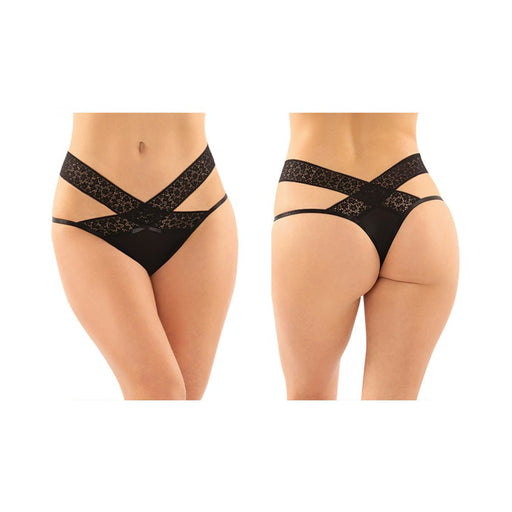 Daphne Brazilian-Cut Panty L/XL Blk - SexToy.com