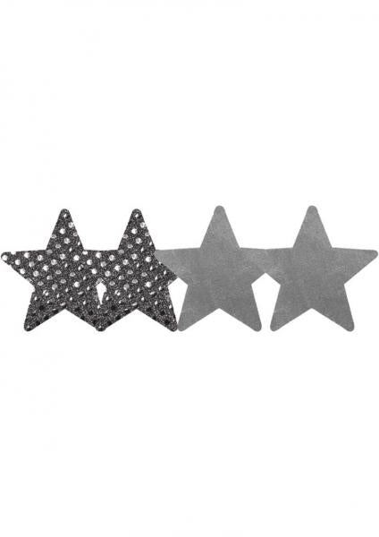 Dark Angel Stars Silver Pack Of 2 Pairs | SexToy.com