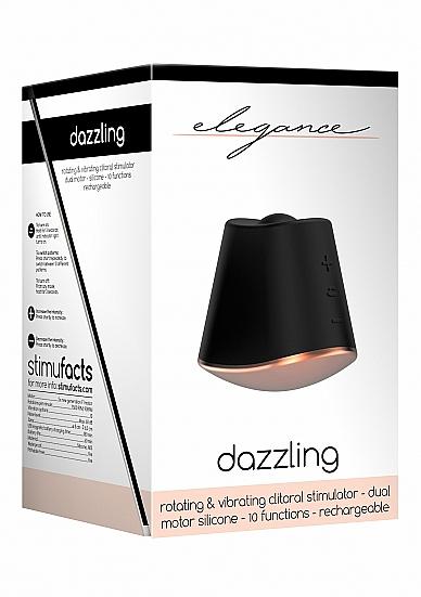 Dazzling Rotating Vibrating Clitoral Stimulator Black | SexToy.com