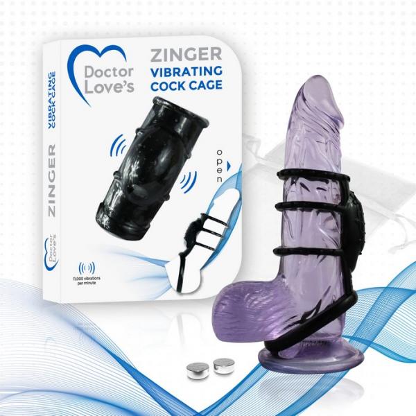 Doctor Love Zinger Vibrating Cock Cage | SexToy.com