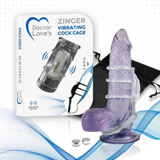 Doctor Love Zinger Vibrating Cock Cage | SexToy.com